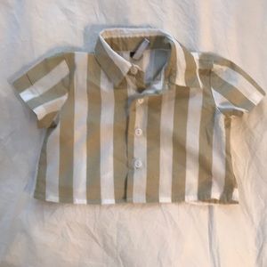 Motoretta cropped button up